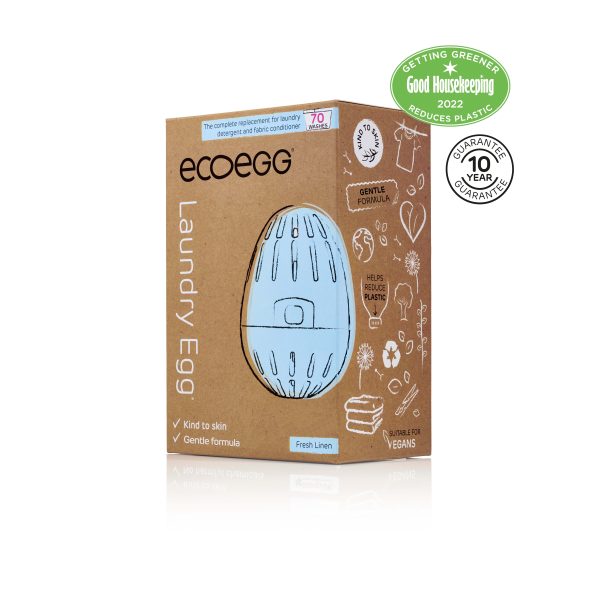 Laundry Egg_Fresh Linen gentle formula GH guarantee logo