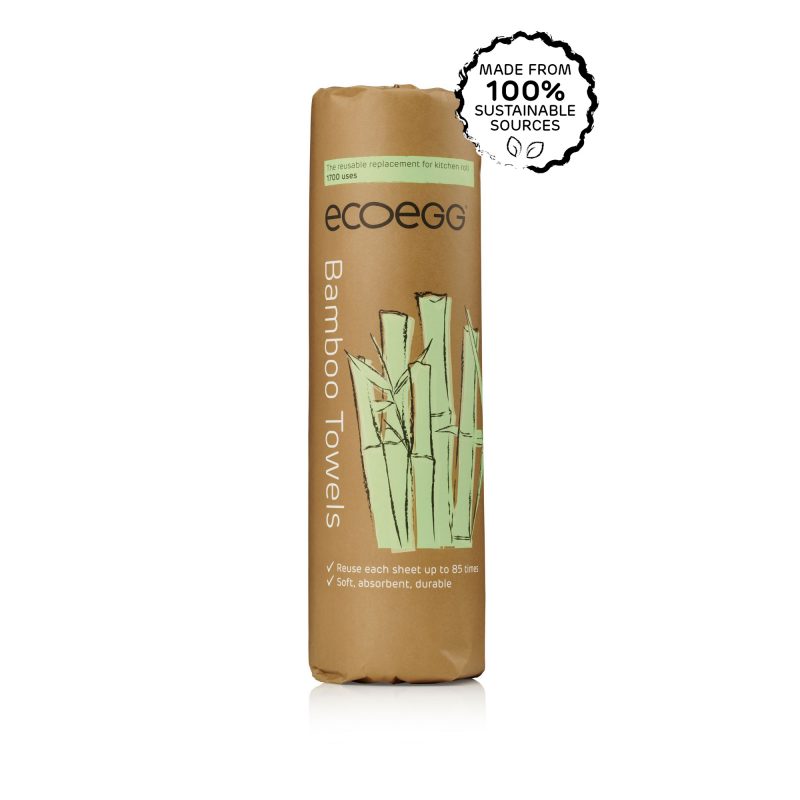 Bamboo Towels Reusable Kitchen Roll Strong Absorbent