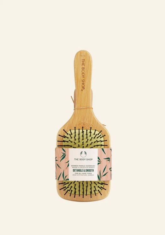 1096065 HAIR BRUSH PADDLE BAMBOO A0 Bronze NW INABUPS238