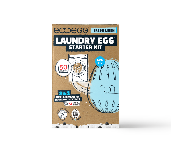 FL Starter Kit front background Ecoegg Laundry Detergent Egg Starter Kit